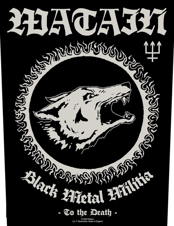 Watain - Black Metal Militia Rückenaufnäher Backpatch