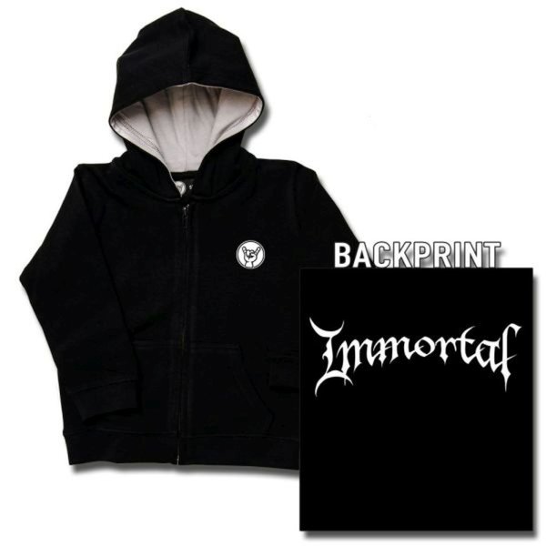 Immortal (Logo) - Kinder Kapuzenjacke Zipper