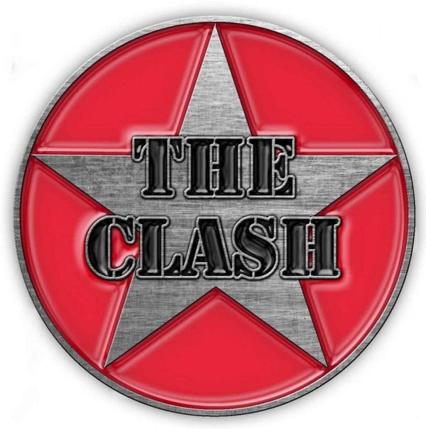 The Clash Military Logo  Pin Anstecker
