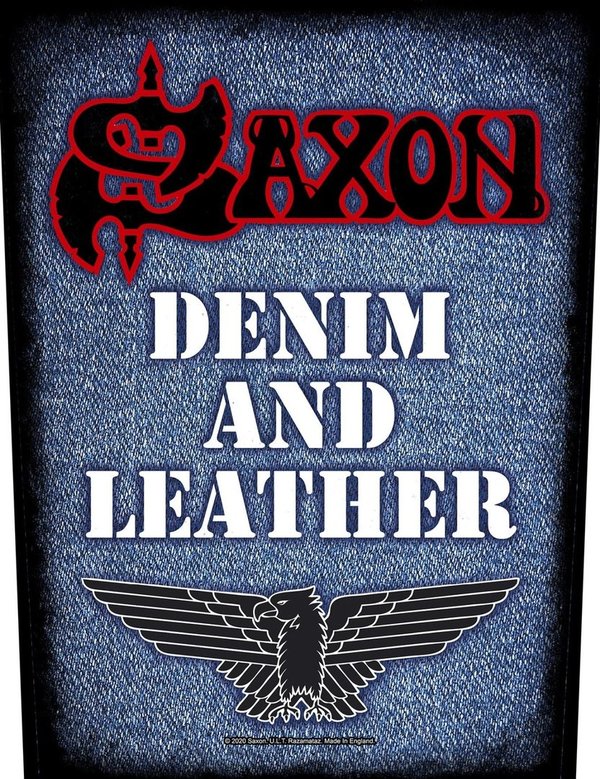 Saxon Denim & Leather Rückenaufnäher