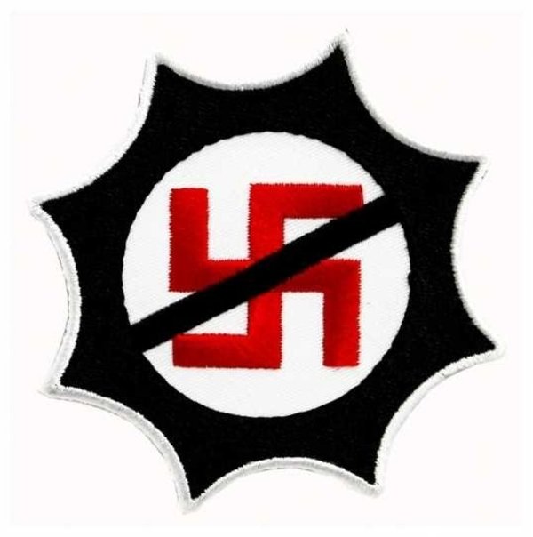 Anti Nazi gestickter Aufnäher