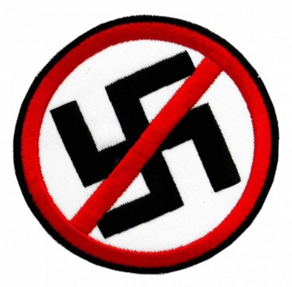 Anti Nazi Aufnäher- Patch Rund Neu New