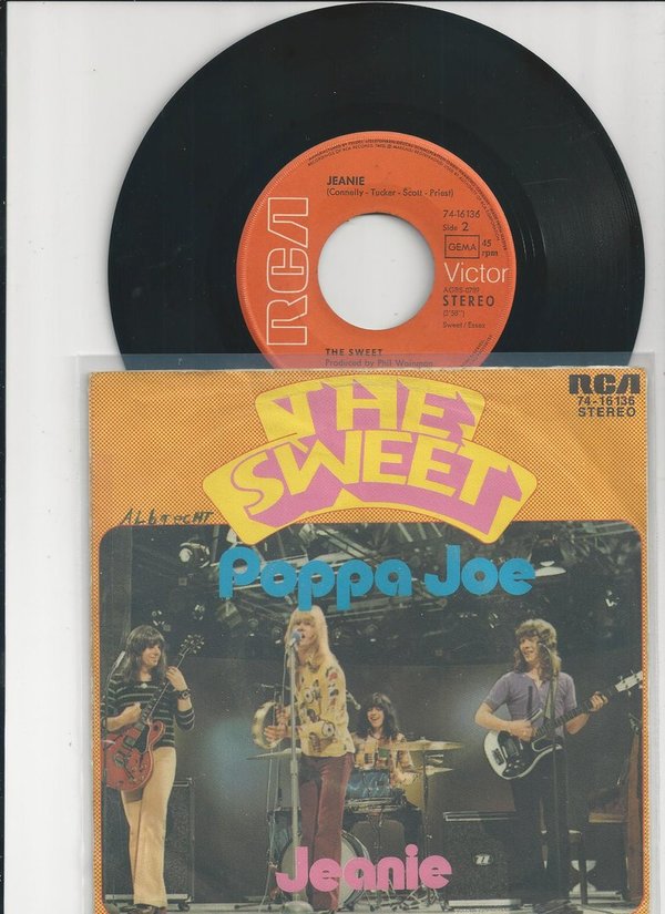 The Sweet-Poppa Joe Vinyl,7",45 RPM,Single Glam Rock D 1972 (VG)