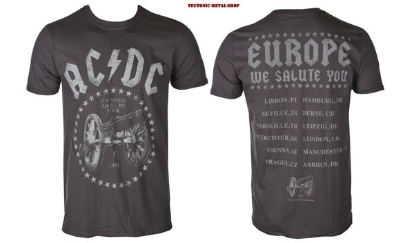 AC/DC For Those About To Rock (Europe 2015) T-Shirt