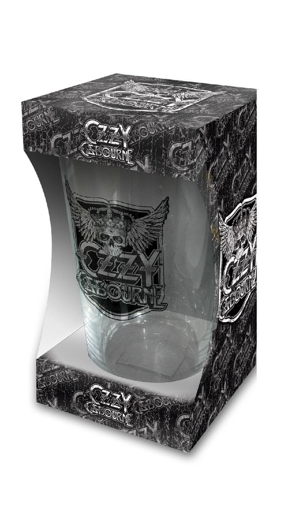 Ozzy Osbourne Crest Trinkglas Bierglas