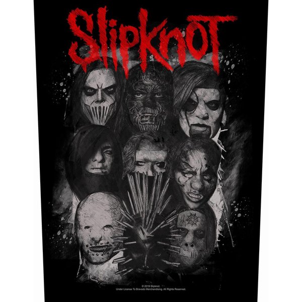 Slipknot We Are Not Your Kind Masks Rückenaufnäher