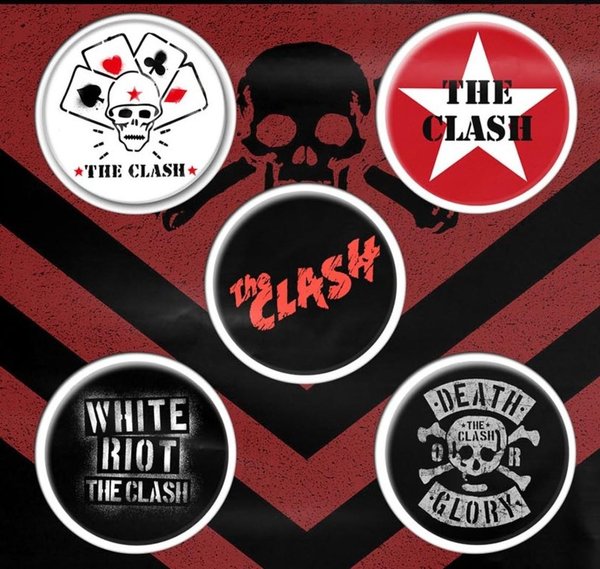 The Clash London Calling Button Badge Set