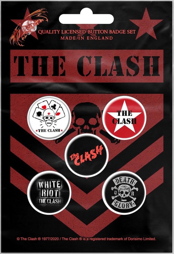 The Clash London Calling Button Badge Set