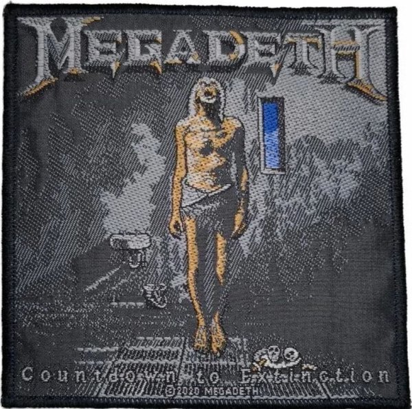 Megadeth Countdown To Extinction gewebter Aufnäher