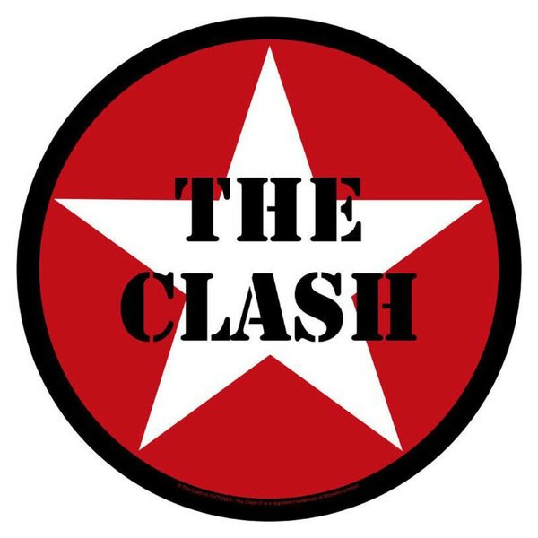 The Clash Star Logo Rückenaufnäher