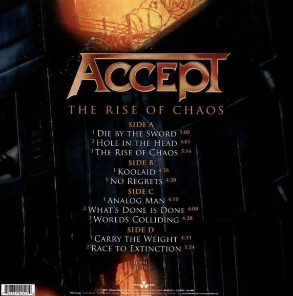 Accept The Rise Of Chaos (Ltd.2LP/ Silver Vinyl)