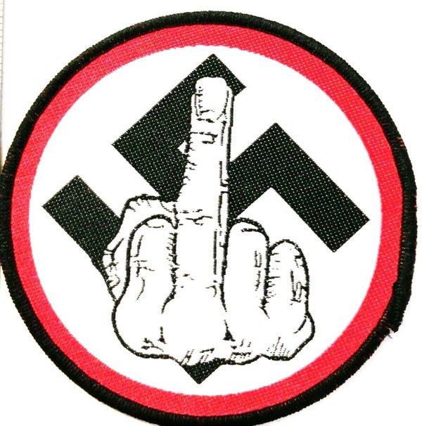 Anti Nazi Finger Aufnäher