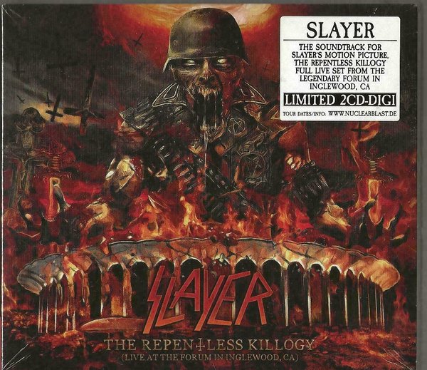 Slayer The Repentless Killogy (Live At The Forum In Inglewood, CA) Digipak New OVP