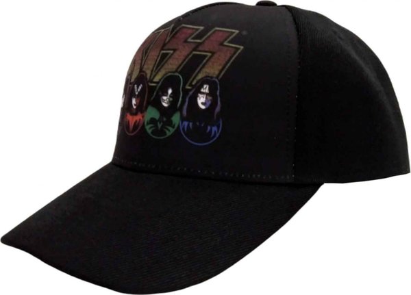 Kiss Logo Faces & Icons Baseball Cap NEU & OFFICIAL!
