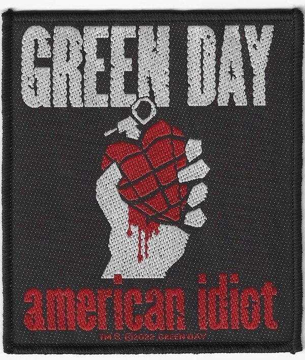 Green Day American Idiot gewebter Aufnäher