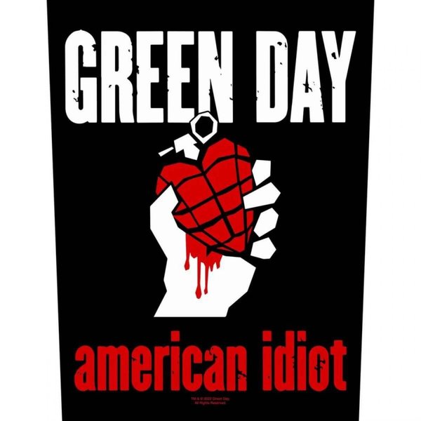 Green Day American Idiot Rückenaufnäher