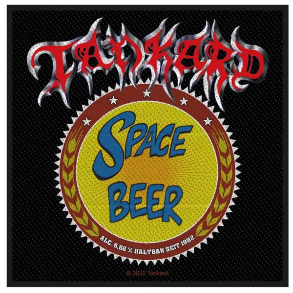 Tankard Space Beer gewebter Aufnäher