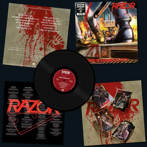 Razor Open Hostility (Black Vinyl) - LP- Neuware!