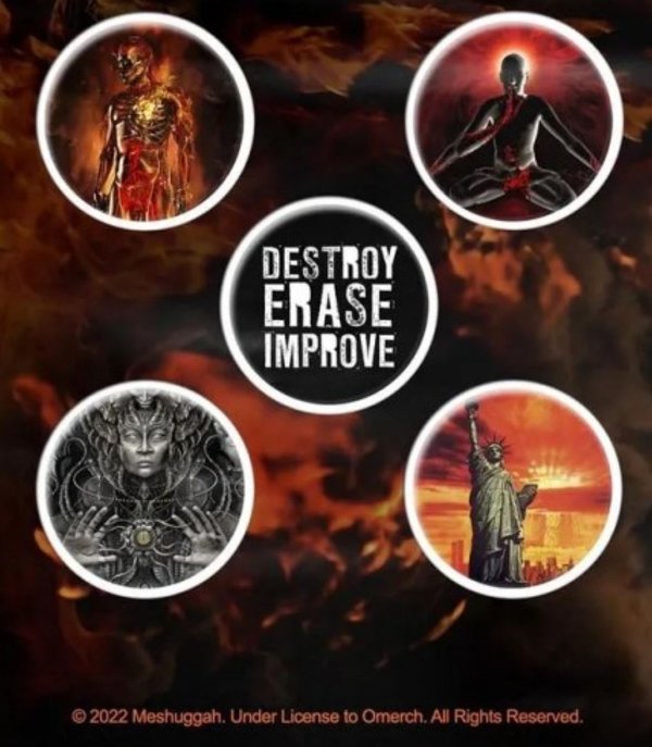 Meshuggah Immutable Button Badge Set