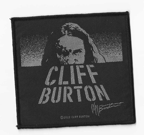 Metallica Cliff Burton Dawn of Cliff gewebter Aufnäher