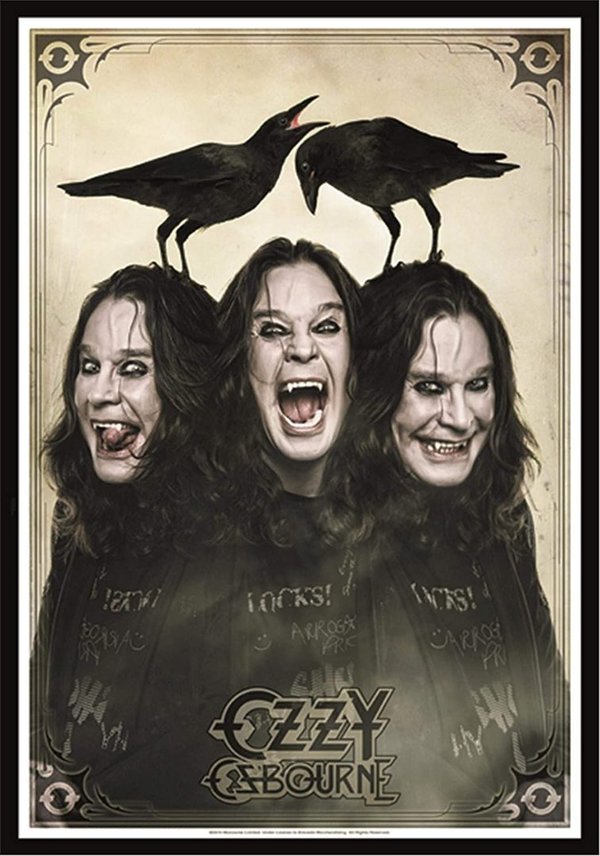 Ozzy Osbourne Three Crows Posterfahne