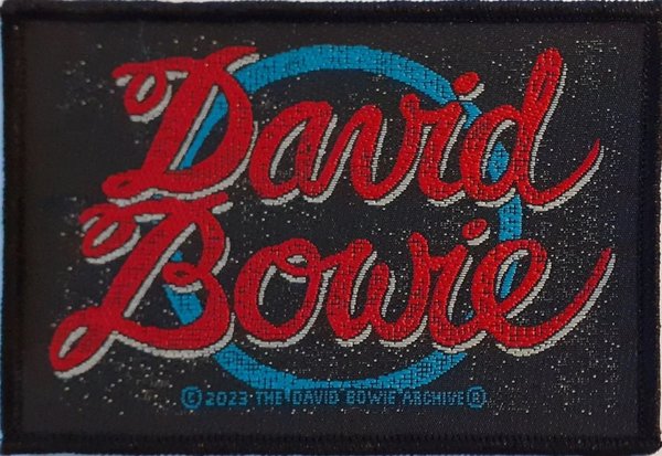 David Bowie Logo gewebter Aufnäher